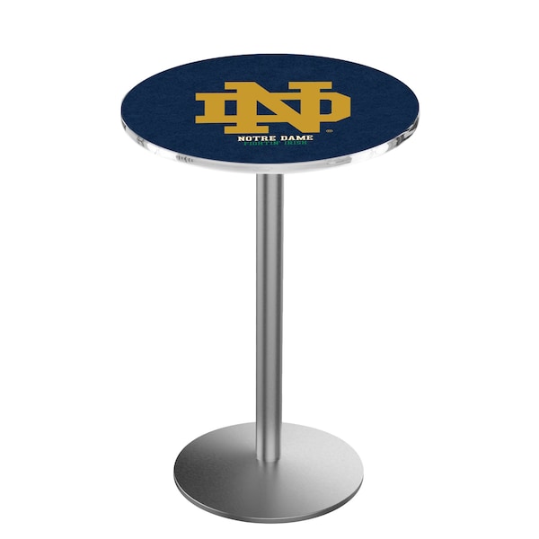 42" Stainless Steel Notre Dame (ND) Pub Table